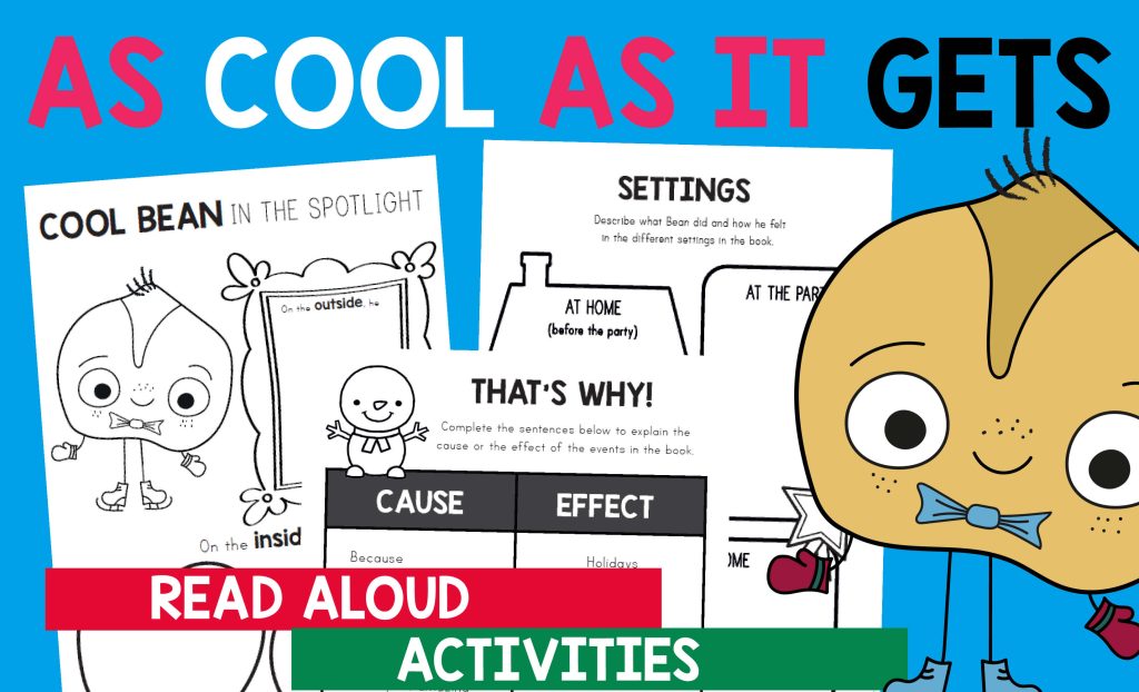 “The Cool Bean Presents: As Cool as It Gets” read aloud activities