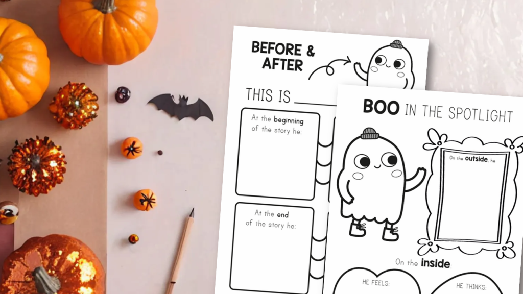 Ghost afraid of the dark read aloud activities