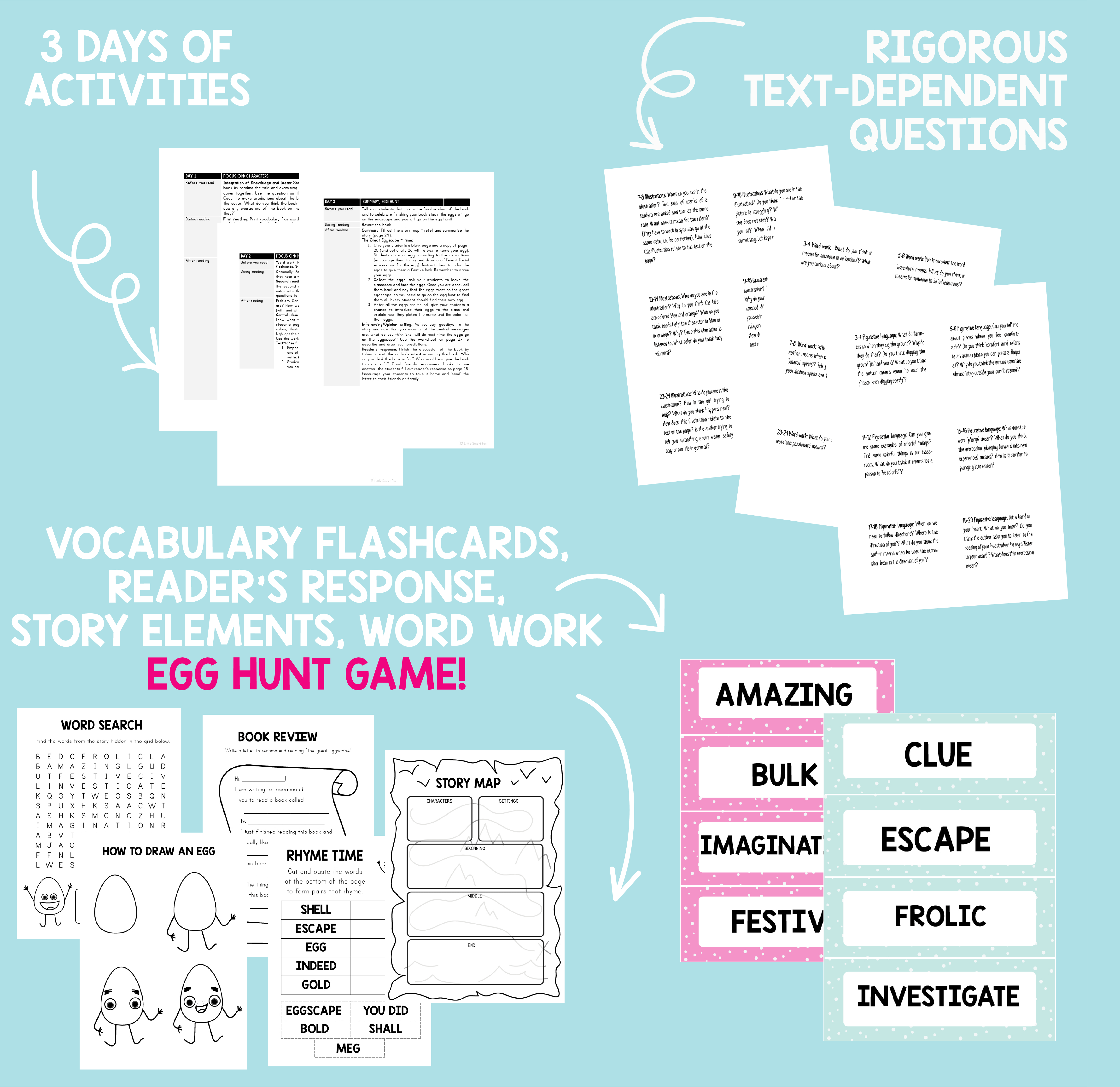 The Great Eggscape read aloud activities