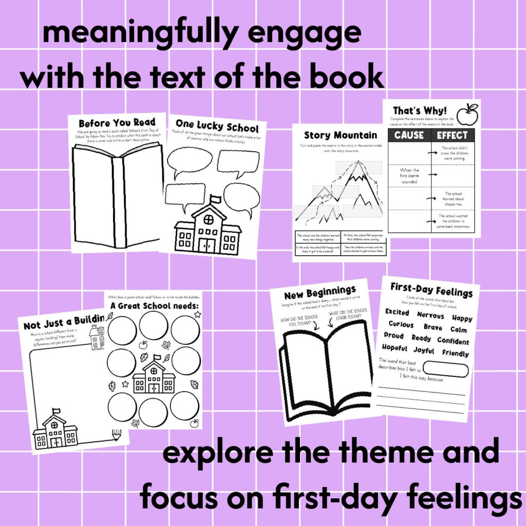 School's First Day of School activities