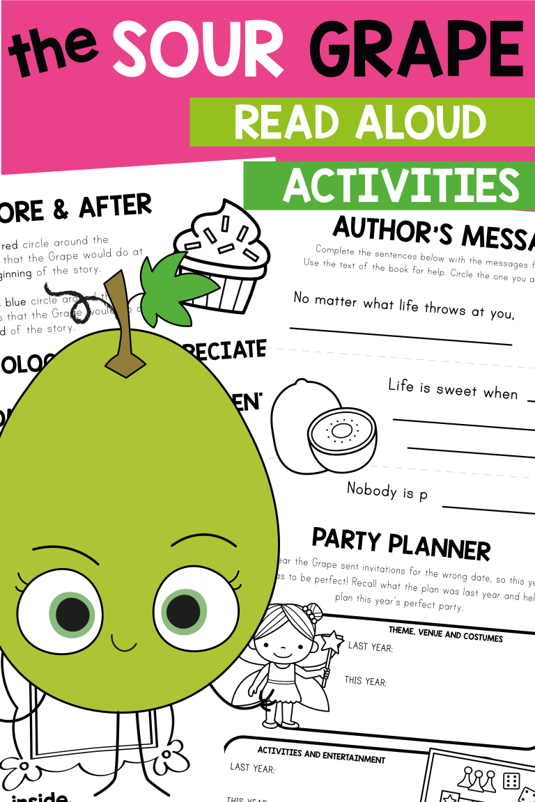 The Sour Grape read aloud activities