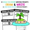 Summer writing prompts for elementary students