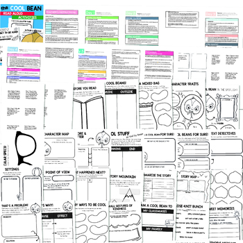 The Cool Bean Read aloud Activities, LESSON PLANS, CRAFT, Jory John