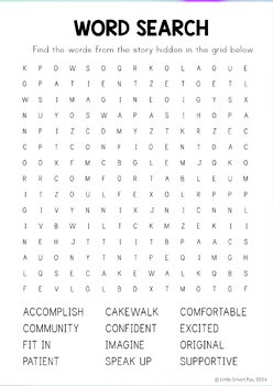 The Smart Cookie activities - The Smart Cookie Vocabulary activities, word work