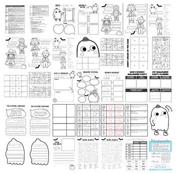 Ghost Afraid of the Dark ACTIVITIES, LESSON PLANS, BOOK CRAFT