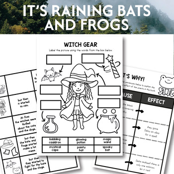It's Raining Bats and Frogs ACTIVITIES, LESSON PLANS, BOOK CRAFT