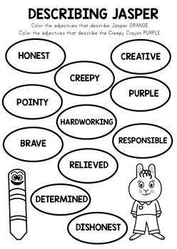 Creepy Crayon ACTIVITIES, LESSON PLANS, BOOK CRAFT