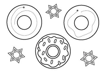 Hannukah Activities, Hannukah Worksheets - Kindergarten, Preschool, 1st grade