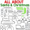 All about Santa worksheets, All about Christmas worksheets, Christmas activities
