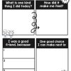 Behavior Reflection Think Sheet