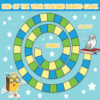 End of the Year Reading Literature Board Game