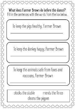 VALENTINE READ ALOUD: Click, Clack, Moo I love you activities (by Doreen Cronin)