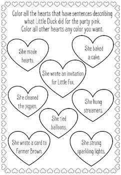 VALENTINE READ ALOUD: Click, Clack, Moo I love you activities (by Doreen Cronin)