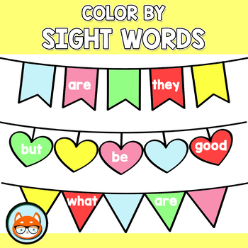Color by Sight Words - Coloring Pages - Kindergarten