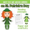 St. Patrick's Day craft, St. Patrick's Day reading passages