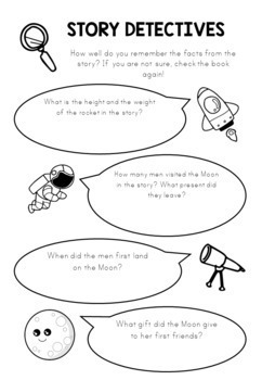 Moon's First Friends (Susanna Leonard Hill) - Book companion + CLASS PROJECT