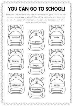 Sorry, Grown-Ups, You Can't Go to School! read aloud activities