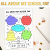 All about my school day - Fun worksheet activity