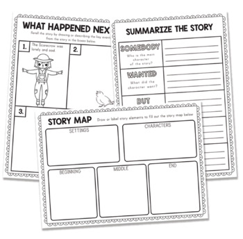 The Scarecrow by Beth Ferry activities, The Scarecrow book activities