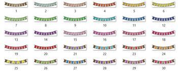 Glitter Buntings, Glitter Banners Clip Art, Rainbow Glitter Flags Clip Art