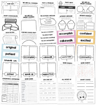 The Smart Cookie Read Aloud Activities, The Smart Cookie LESSON PLANS, CRAFT