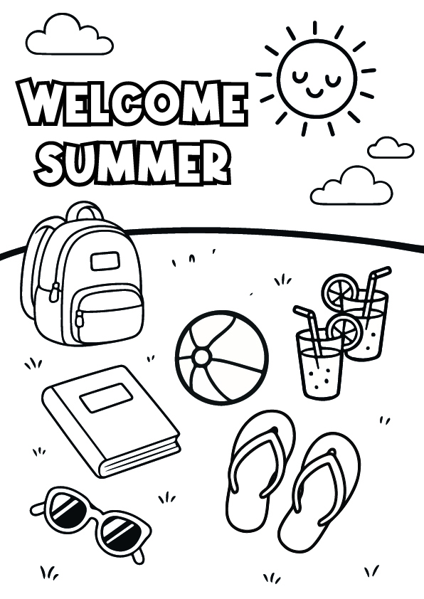 last day of school coloring page