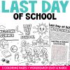 Last day of school coloring page