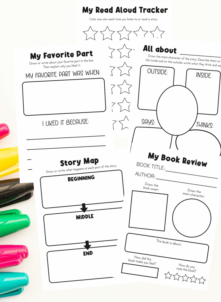 free read aloud graphic organizers